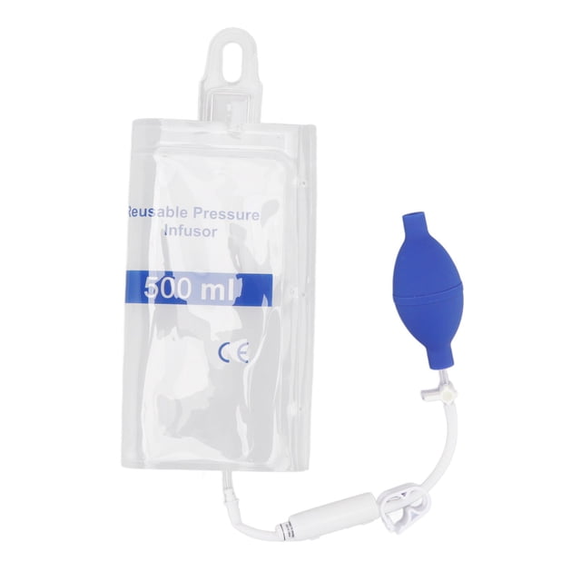 Bolsa de infusión a presión transparente de 500 ml: infusión rápida de sangre y líquidos para pacientes