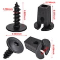 thumbnail image 2 of Riwesomey Juego de 50 pares de tornillos de plástico para vehículos, cubierta de motor, de rueda, pernos de repuesto para B5 B6 B7 Herramientas de reparación de automóviles, 2 of 6