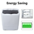 thumbnail image 2 of DFITO Portable Washing Machine 14.3 Lbs Compact Washer Machine，Small Twin Tub Washer with Spin Cycle, 2 of 11