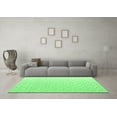 thumbnail image 3 of Ahgly Company Indoor Round Solid Emerald Green Modern Area Rugs, 7' Round, 3 of 4