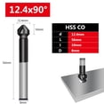 thumbnail image 1 of M35 3 Flute Countersink Drill Bit 90Degree Chamfering Tools Cobalt Tialn Coated, 1 of 5
