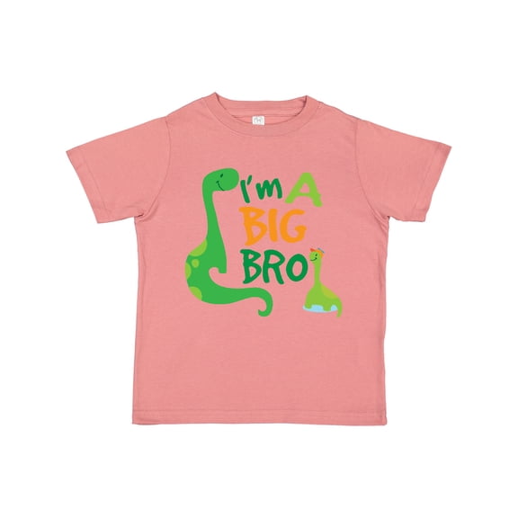 Inktastic I'm a Big Bro Dinosaur Boys Brother Announcement Boys Toddler T-Shirt