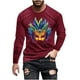 thumbnail image 2 of Blusas y camisas de manga larga con cuello redondo para hombre, moda de carnaval, blusa de manga larga con cuello redondo y estampado de hombre, blusa de poliéster, 2 of 5