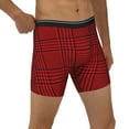 thumbnail image 5 of Sigee Red Black Houndstooth for Men's Boxer Briefs,Moisture Wicking and Breathable X-Large, 5 of 9