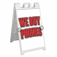 thumbnail image 1 of We Buy Phones (24" X 36") Deluxe A-Frame Signicade, Includes 2 Removable Panels & Stand, 1 of 4