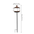 thumbnail image 6 of Cast Iron Standing Bird Feeder with Pole, Bird Feeders for Outdoors, Squirrel-Resistant Platform Bird Feeder Tray with Ground Spike for Garden, Yard & Lawn, 6 of 6