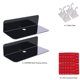 thumbnail image 3 of Juego de 2 estantes de pared negros, espacio de pared ampliable sin daños, estantes de pared acrílicos de 22,9 cm para altavoz inteligente, figuras de acción, cámara, con 4 clips para cables Sailing Electrónica, 3 of 5