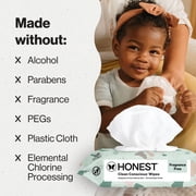 The Honest Company Plant Based Baby Wipes Fragrance Free 144 Count