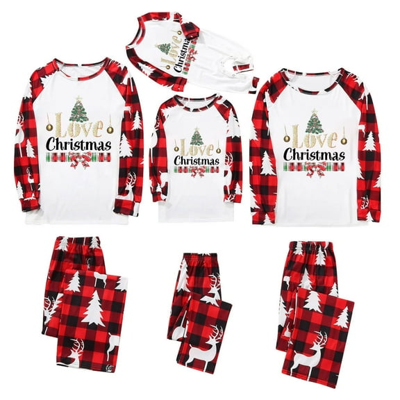 Penkiiy Christmas Pajamas for Family 2024 Matching Sets Lounge Sets for Women Couples Loungewear Sets Christmas Pjs 6 Months Camouflage
