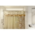 thumbnail image 6 of 90210 Kitchen and Bath Fabric Bathroom Shower Curtain Gold Flower and Vine 70 x 14, 6 of 6