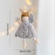 thumbnail image 5 of Gibobby Adornos colgantes de Ángel con astas de peluche de Navidad, colgante de árbol de Navidad para el, decoración de fiesta de cumpleaños(Gris), 5 of 5