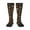 2 Black-1, variant on Ribbon bows with leopard Knee Socks, High Socks Long Stretchy Sock Women Knee High Stocking, Long Socks for Women