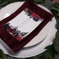 thumbnail image 2 of Your Chair Covers - 10 Pack, Burgundy 20 Inch Lamour Cloth Napkins for Restaurants, Weddings, Dinner or Birthday Parties, 2 of 4