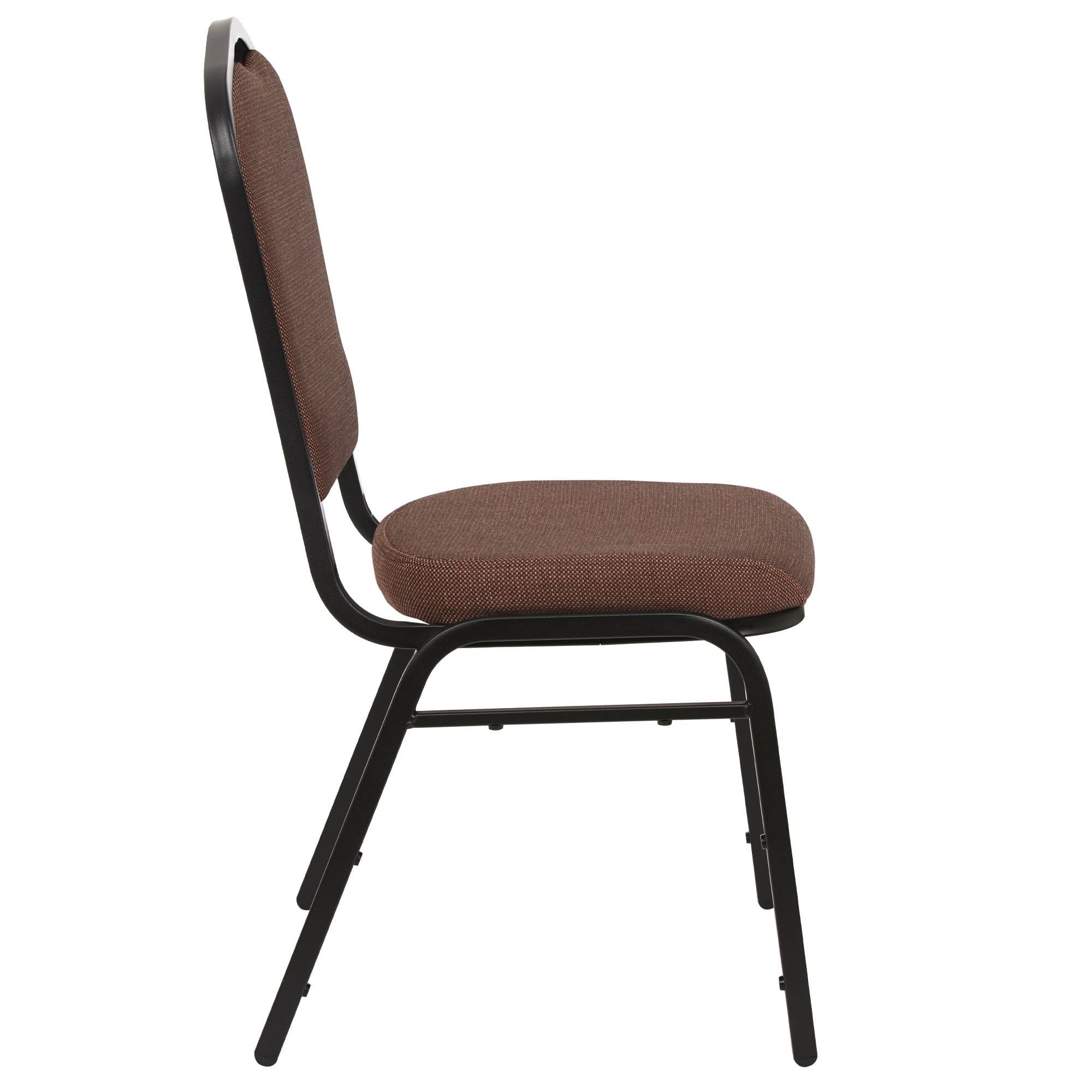 Hampden Furnishings Lila Collection Fabric Banquet Chair, Natural Chocolatier, Pack of 2