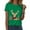 Green, variant on Drie Christmas Shirts for Girls Western Shirts Casual Tee for Women 2025 Summer T Shirt Short Sleeve Crewneck Tops Cute Graphic Dark Green,S