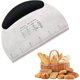 thumbnail image 1 of Máquina cortadora de masa con raspador, máquina cortadora de masa de acero inoxidable, raspador de masa con mango antideslizante y regla de medición, raspador de alimentos de mesa de metal, 1 of 5