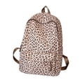 thumbnail image 7 of Soft Leopard Print Nylon Backpack, Lightweight Large Capacity Casual Daypack, Water Resistant Daily Backpack for School Commute Travel, 7 of 7
