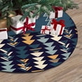 thumbnail image 3 of FMSHPON Pattern SetTribal Motifs Xmas Christmas Tree Skirt Stand Mat for Holiday Party Decoration Indoor Outdoor 36 inches, 3 of 3