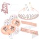 thumbnail image 3 of 1 juego de corona para fiesta de cumpleaños femenina, hermosa banda, globos para fiesta, adornos para tartas, 3 of 5