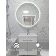 thumbnail image 4 of RED VELVET Espejo Inteligente de Baño Circular con Luz LED | Control Táctil, Montaje en Pared, Diseño Moderno y Elegante, 4 of 6