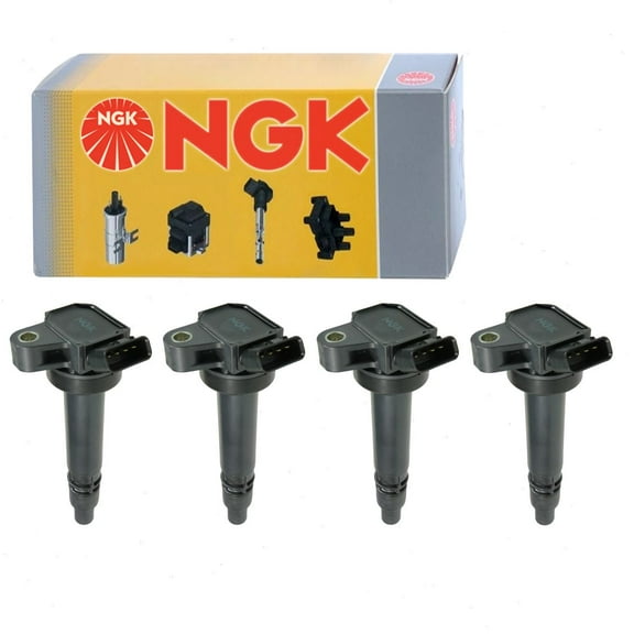4 pc NGK Ignition Coils compatible with Toyota Corolla 1.8L L4 2005-2006