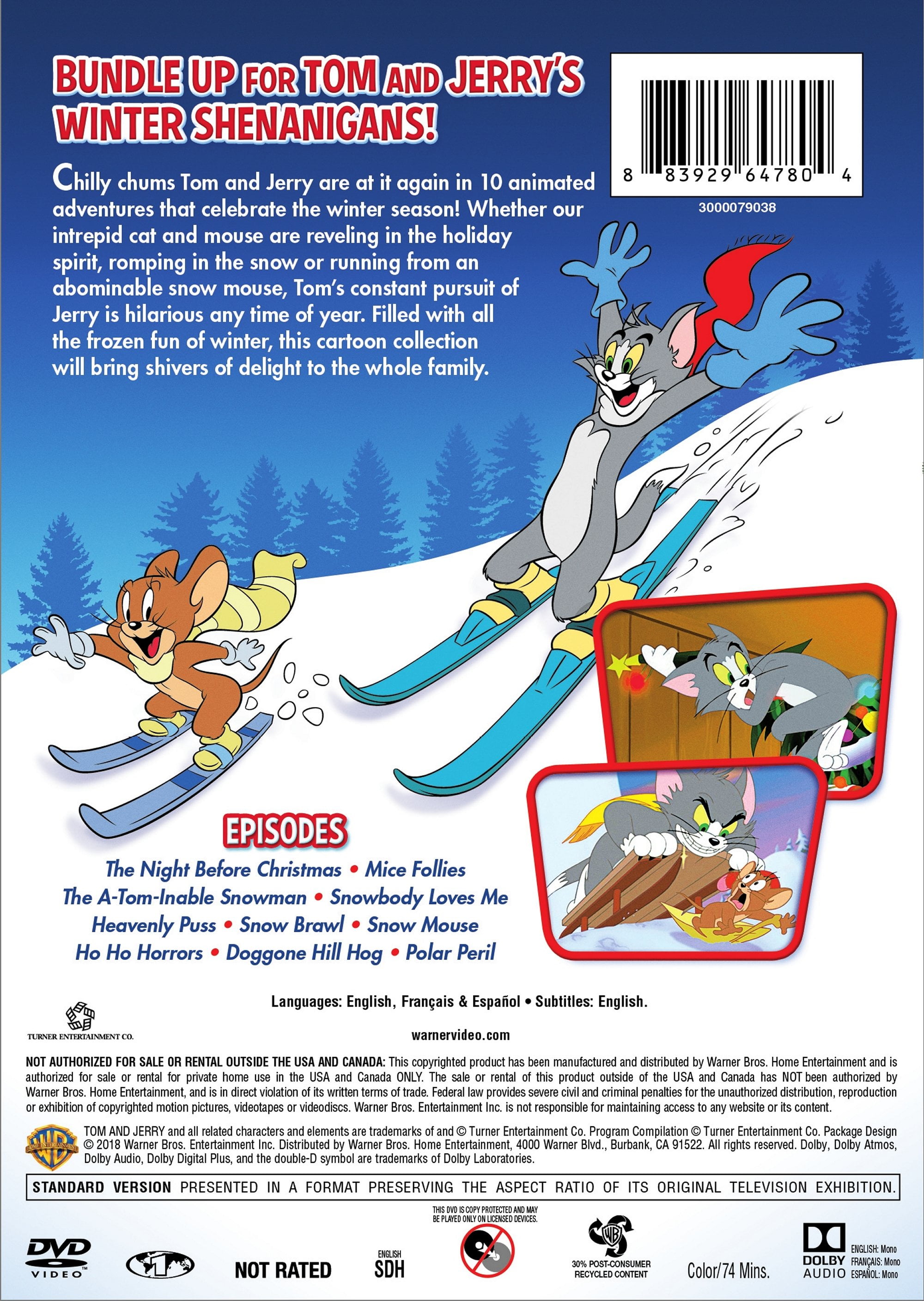 Tom And Jerry: Winter Tails (DVD), Family, Warner Bros.