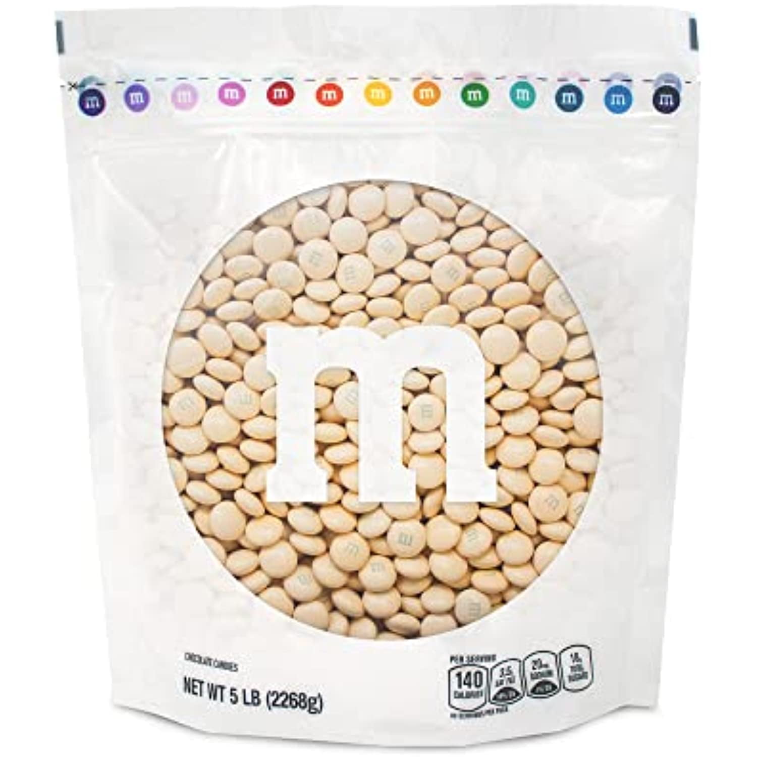 M&M'S Milk Chocolate Pearl Candy - 5Lbs Of Bulk Candy In