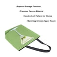thumbnail image 3 of FORMRS Womens Canvas Tote Bag with Zipper Inner Pocket Shoulder Handbag, Green Martini Glass, 3 of 7