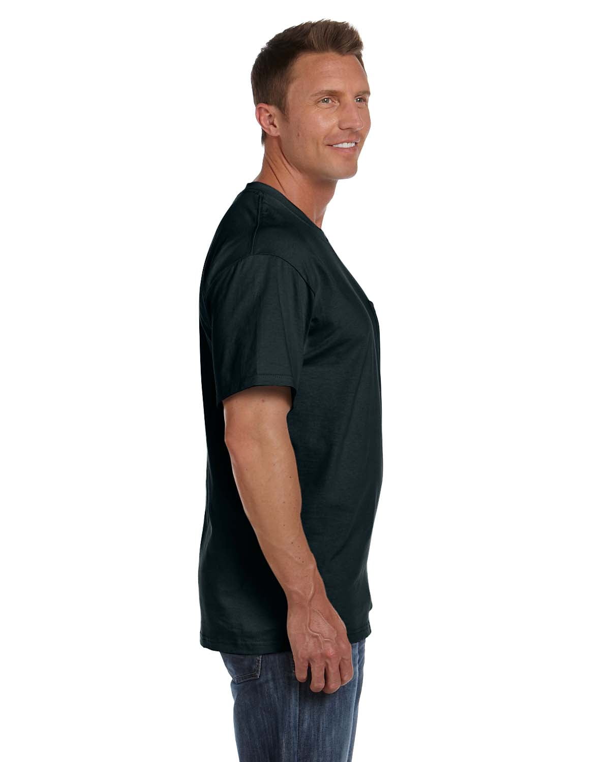 Mens 5 oz. Heavy Cotton HD Pocket T-Shirt 3931P (5 PACK)