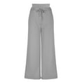 thumbnail image 7 of Cyglowse 2025 Wide Leg Sweatpants Women, Light Gray Sweatpants for Women High Waist Soft Lounge Pants with Pockets S, 7 of 7