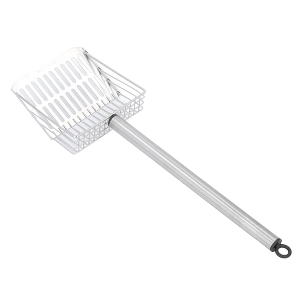 Pala De Para Gatos De Acero Inoxidable, Pala De Para Gatos Con Largo, Pala De Excremento De Mascotas Con Tamiz Antiadherente Extraíble, Pala De Metal Para Limpieza De Cajas De
