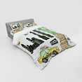 thumbnail image 2 of Ambesonne Hipster Bedding Set 4 Pcs, Big Apple Hot Dog, Queen, Multicolor, 2 of 2