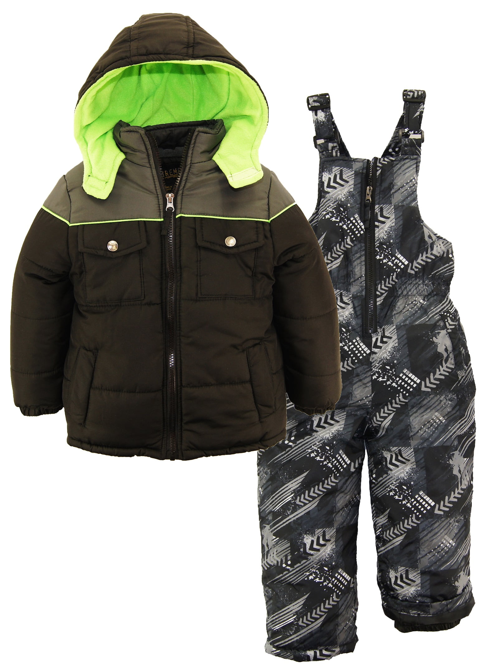 iXtreme Toddler Boys/' Colorblock Winter Snow Vest Puffer BLACK
