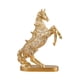 thumbnail image 5 of Estatuilla de caballo moderna Zulema Figura decorativa de resina Dorado, 5 of 8