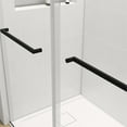 thumbnail image 5 of Clovis 76x72" Double Sliding Tempered Glass Shower Door in Matte Black/Clear, 5 of 5