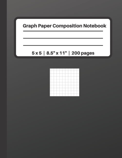 Graph Paper Composition Notebook 5 x 5 8.5" x 11" 200 pages Grid