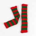 thumbnail image 3 of Guantes de invierno para mujer, calentadores de muñecas y brazos, de punto liso, largos, sin dedos, manoplas para mujer, 3 of 3