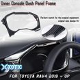 thumbnail image 5 of Xotic Tech Interior Center Console Dashboard Instrument Frame Cover Trim, Carbon Fiber Pattern, Compatible with Toyota RAV4 2019-2023, 5 of 9