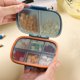 thumbnail image 4 of Mini caja organizadora con 7 compartimentos, almacenamiento portátil de viaje resistente a la humedad para pastillas Accesorios pequeños, 4 of 6