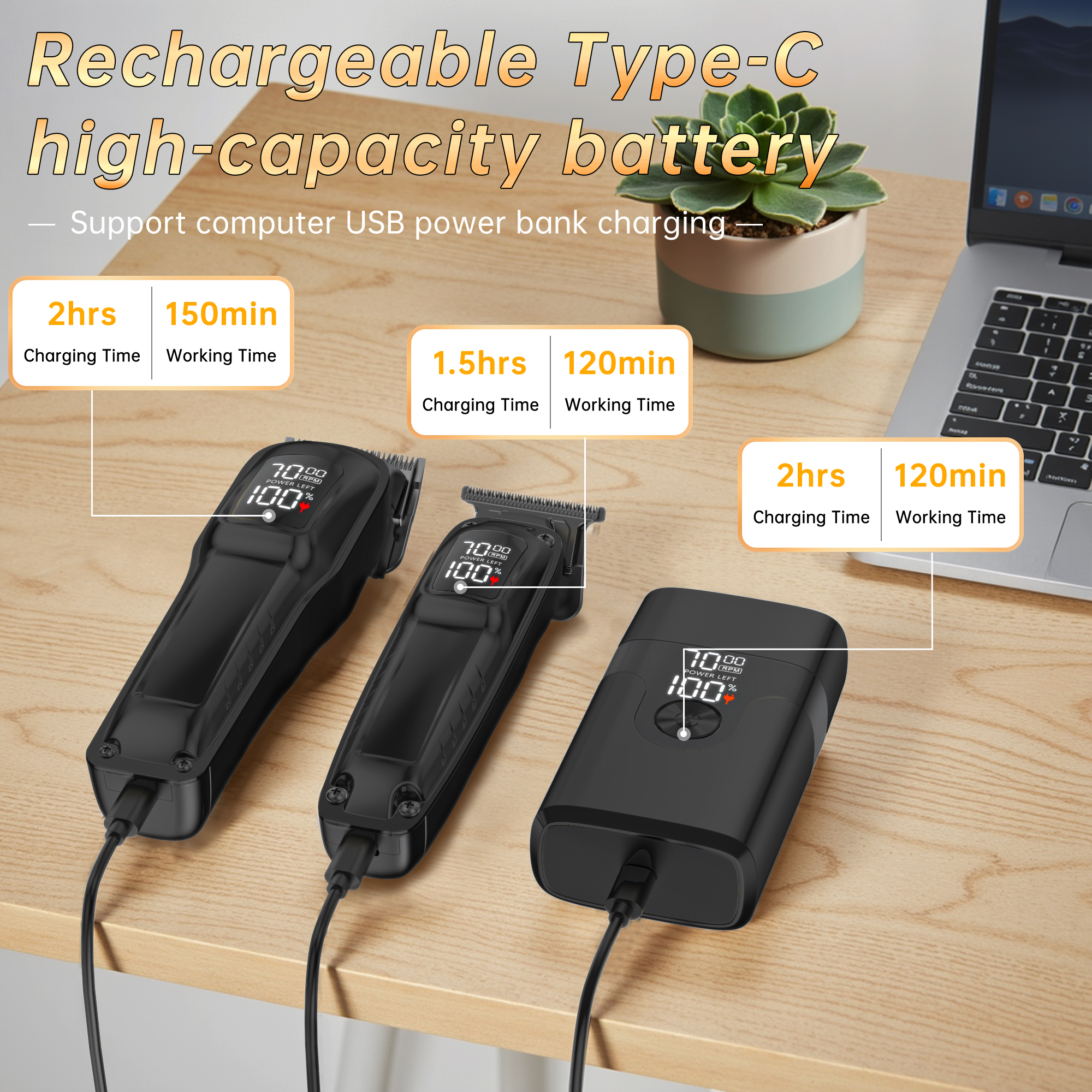 Cshidworld Professional Hair Clipper Set 3-in-1 photo 5