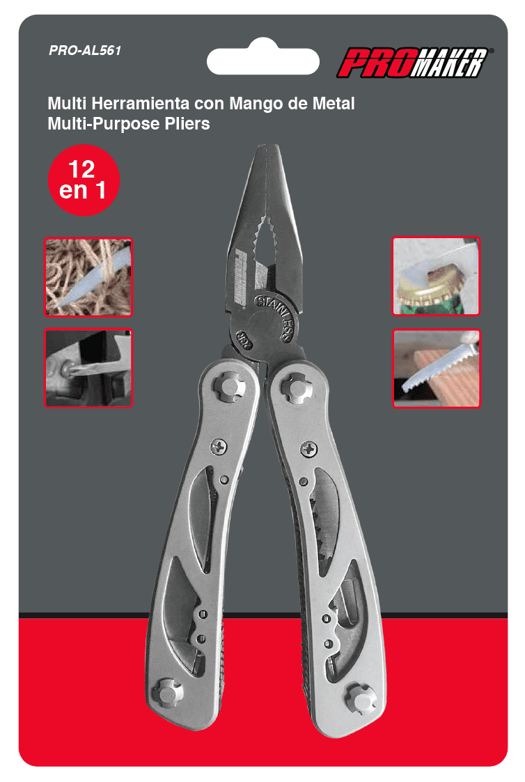 15 In 1 MultiPurpose Pliers Promaker PROAL561