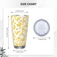 thumbnail image 4 of Rateoe Banana Printed Car Guy Gifts for Men Women Tumbler - 20oz/590ml Double Wall Vacuum Insulated Stainless Steel Travel Tumbler Cups with Lid & Straw-Straw Three-piece Set, 4 of 8