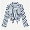 thumbnail image 4 of GaThRRgYP Womens Blouses Dressy Long Sleeve 2026 Hot Striped Women's Collar Shirt Digital Printing, 4 of 5