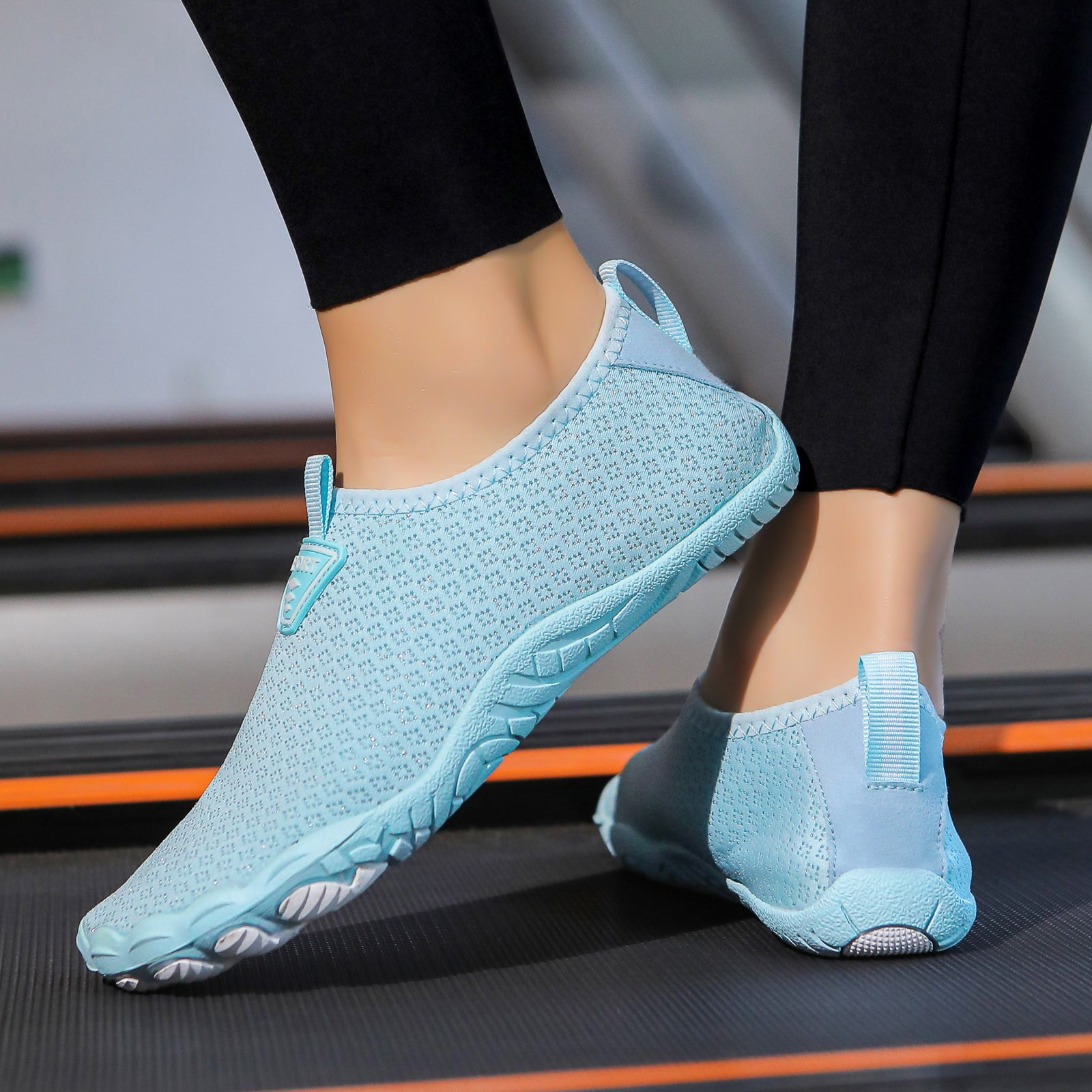 Mepaouo Womens Mens Water Swim Shoes Wide Toe Box Barefoot Beach Socks for Walking Hiking Diving