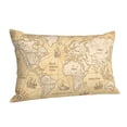 thumbnail image 2 of Disketp Pillow Covers World Map Pattern Throw Pillow Case Cushion Covers,Cushion For Bedroom,Couch,Home (Pillow core not included)-16"X24", 2 of 9