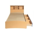 thumbnail image 3 of Better Home Products California Wooden Twin Captains Bed in Beech and Blue, 3 of 5