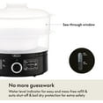thumbnail image 4 of Two Tier Food Steamer with Dishwasher Safe Lids, Stackable Baskets & Removable Base for Fast Cooking - Auto Shutoff & Boil Dry Protection, Stainless Steel, Black, 4 of 6