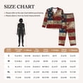thumbnail image 4 of Yiaed American Flag1 Print Pajamas Women's Long Sleeve Sleepwear Soft Button Down Loungewear Pjs Lounge Set Nightwear Womens Pajama Pants-XX-Large, 4 of 7