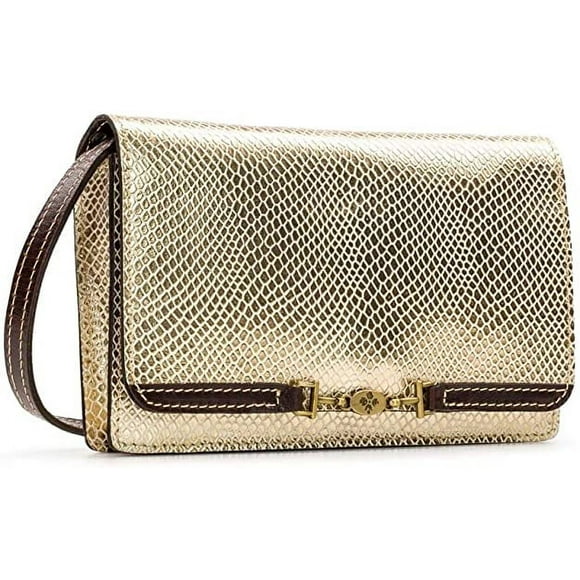 Patricia Nash Apricale Crossbody Clutch Gold Metallic Embossed, Women’s Handbag- (New)