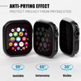 thumbnail image 2 of 2 PCS Privacy Apple Watch Case, [26 Degree Anti Spy] [Touch Sensitive]Ultra-Thin Glass Lightweight Cover Bumper for Apple Watch Series 6/5/4/SE2/SE 40mm, Anti-peep Screen Protector for iWatch Series, 2 of 8